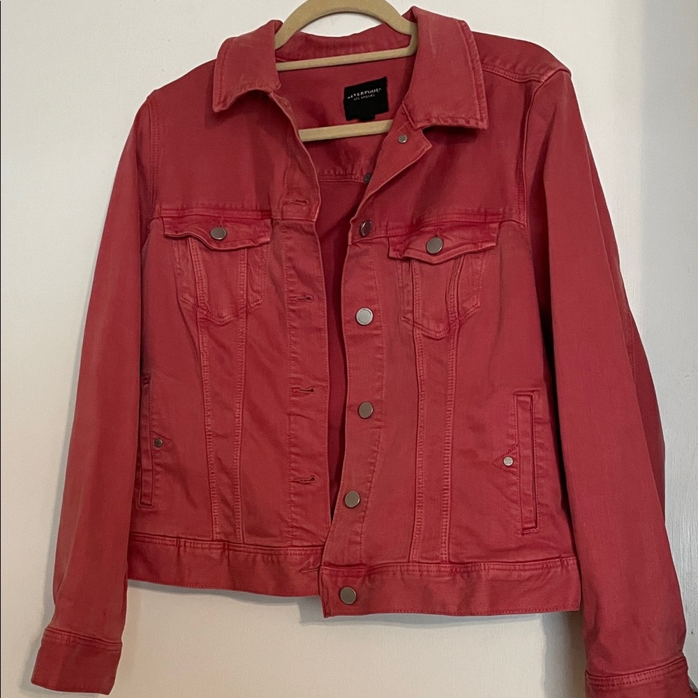 Women's Liverpool Mauve/Red Denim Jacket like new